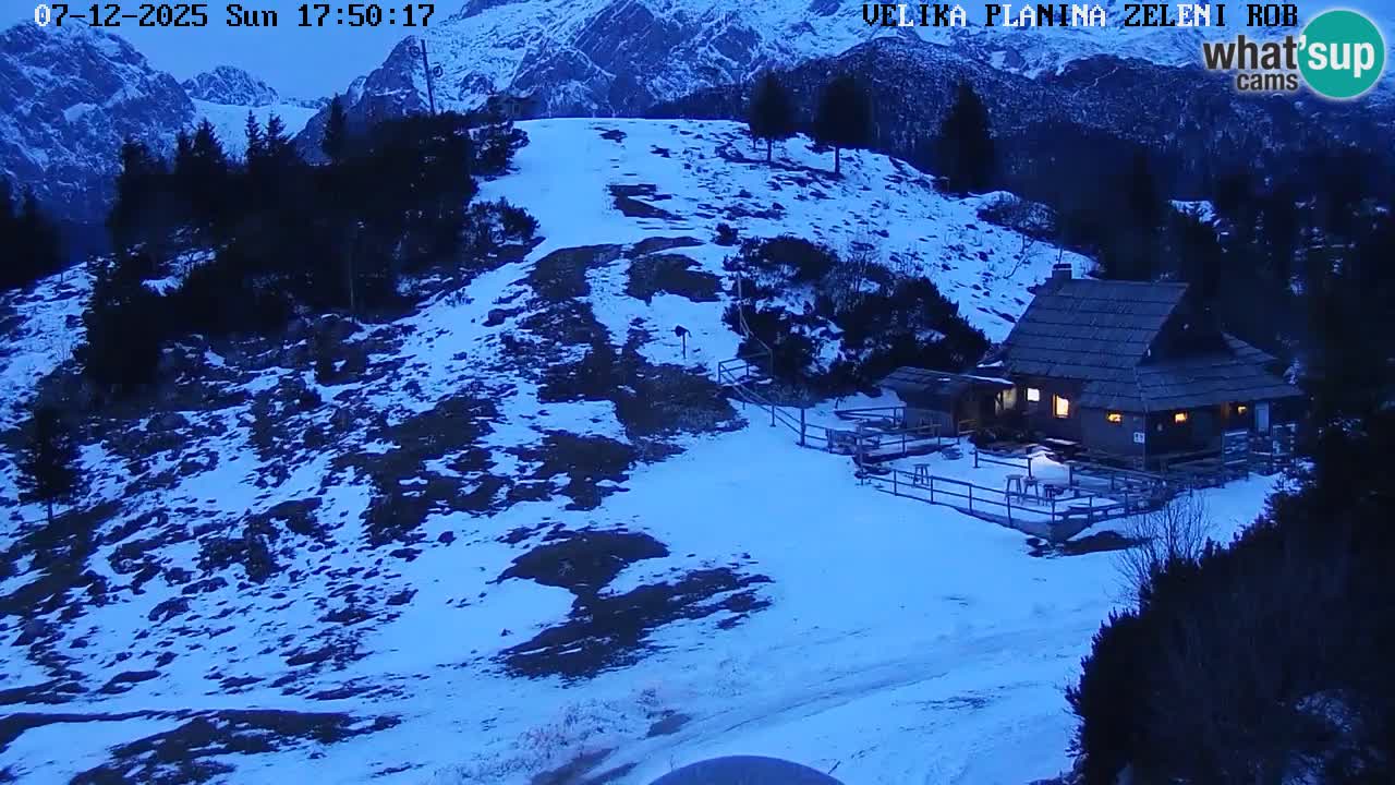 Zeleni Rob – Webcam live | Velika Planina