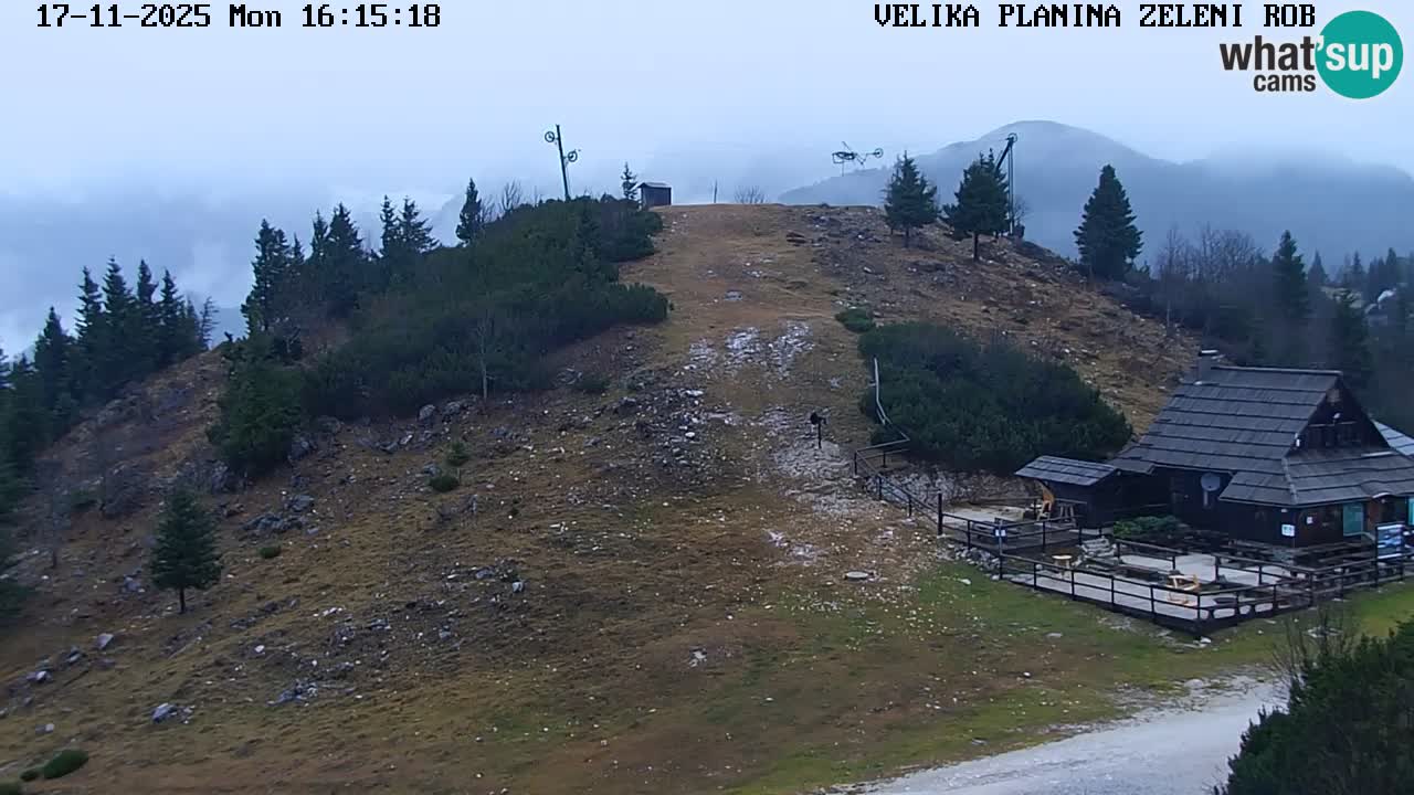 Zeleni Rob | Webcam en vivo Velika Planina