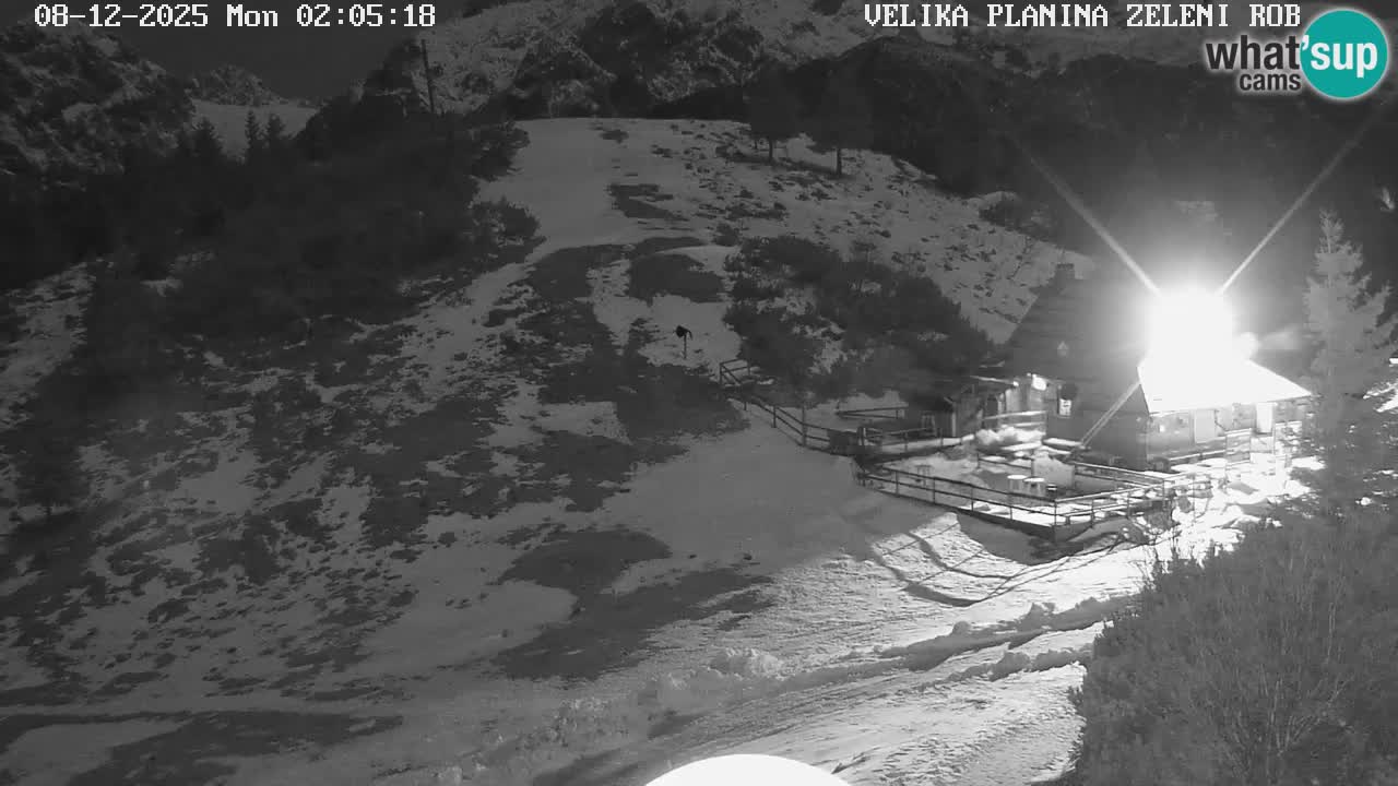 Zeleni Rob – kamera v živo | Velika Planina