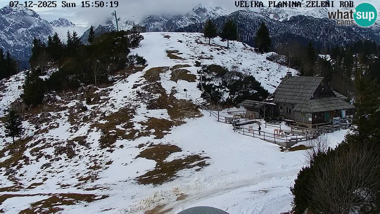 Zeleni Rob – Webcam live | Velika Planina