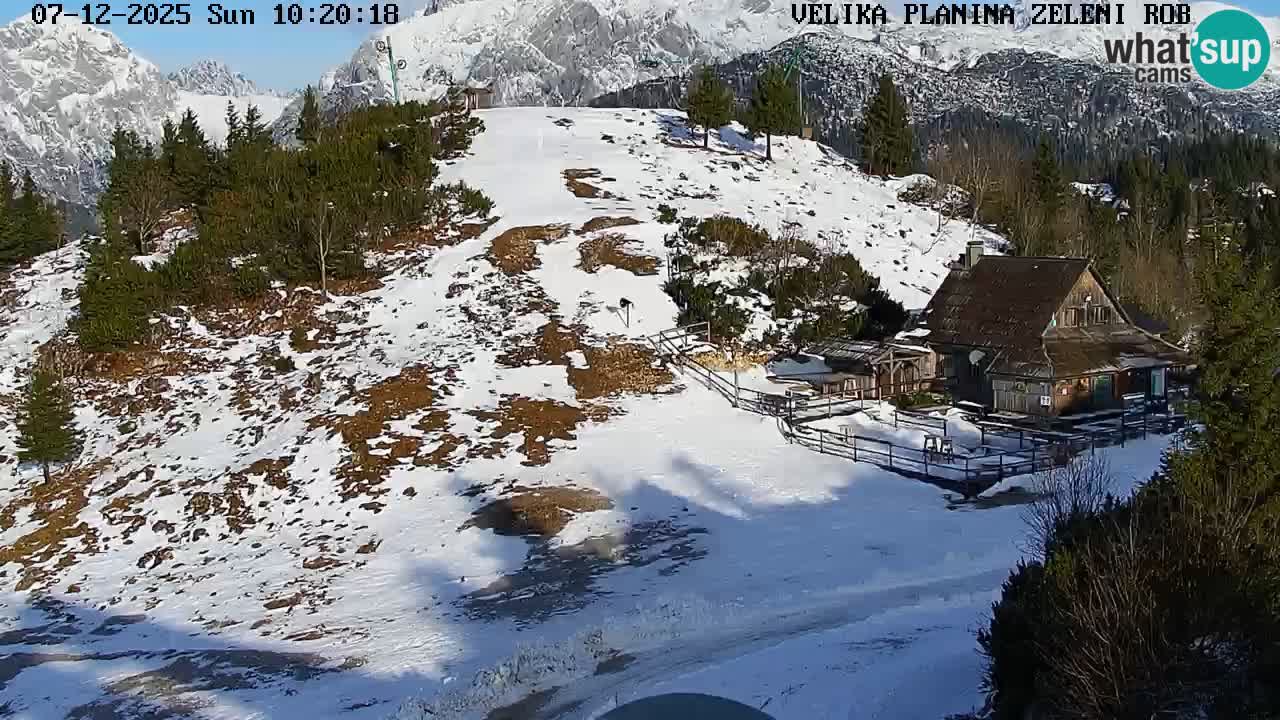 Zeleni Rob – Webcam live | Velika Planina