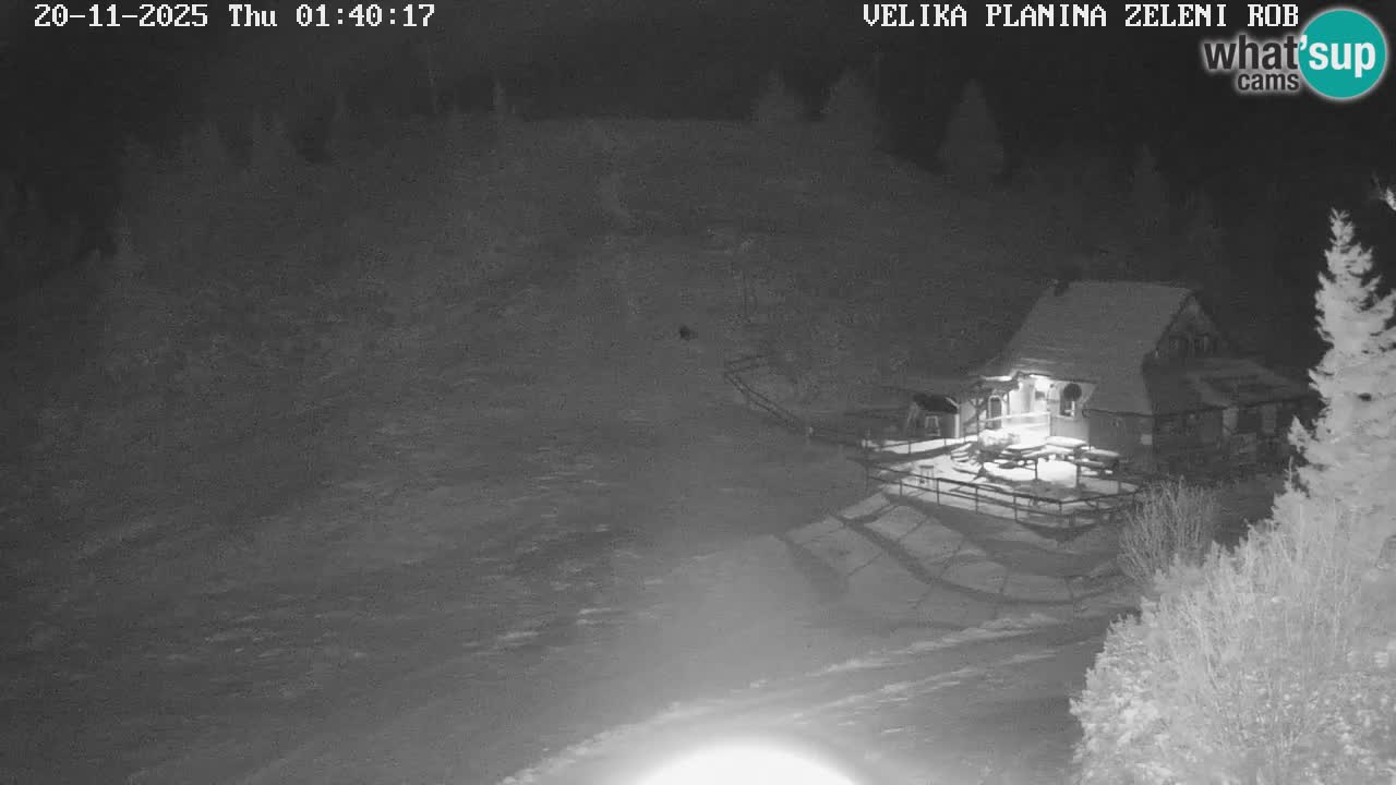 Zeleni Rob – kamera v živo | Velika Planina