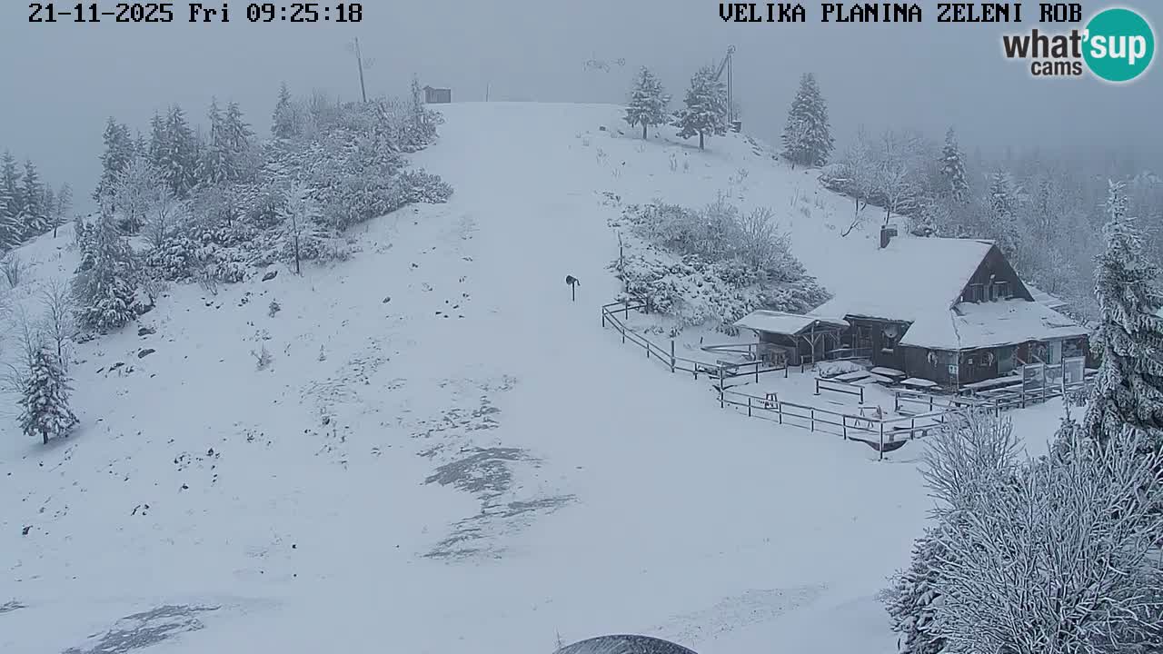 Zeleni Rob – kamera v živo | Velika Planina