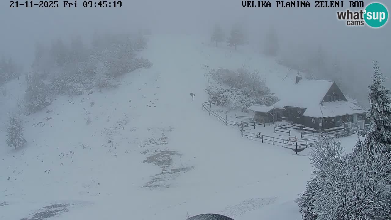 Zeleni Rob | Webcam en vivo Velika Planina