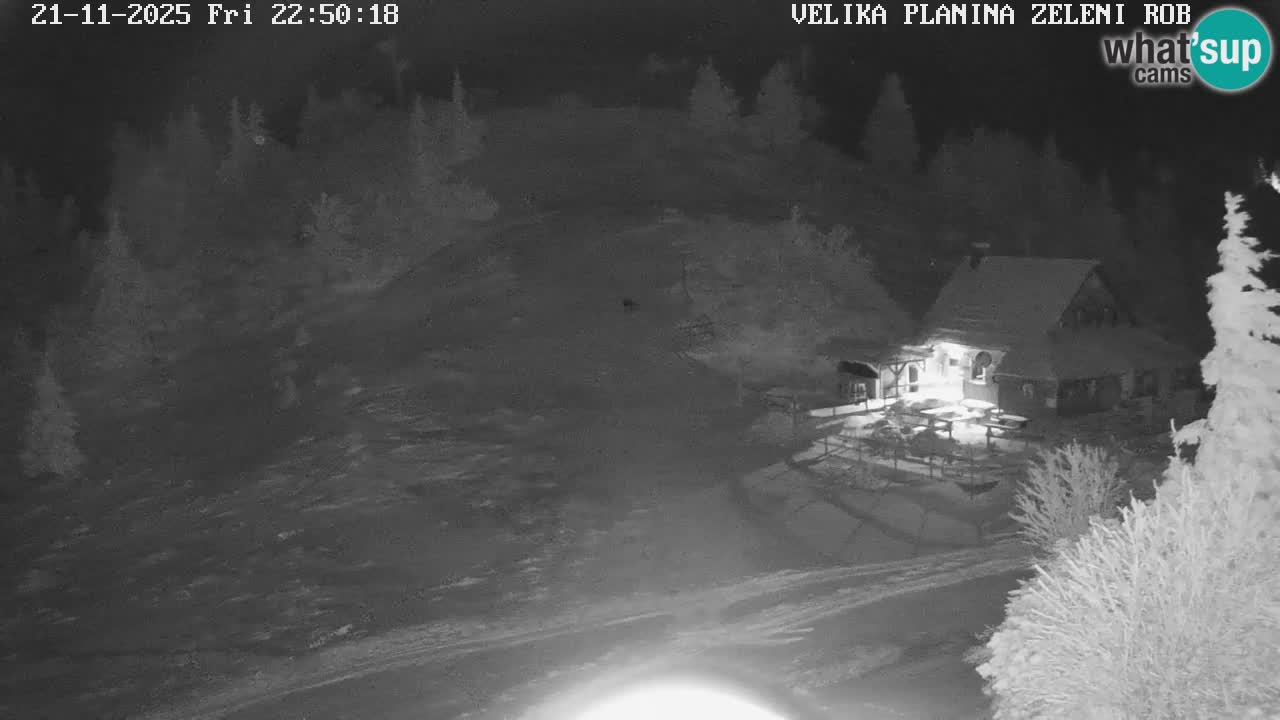 Zeleni Rob – kamera v živo | Velika Planina