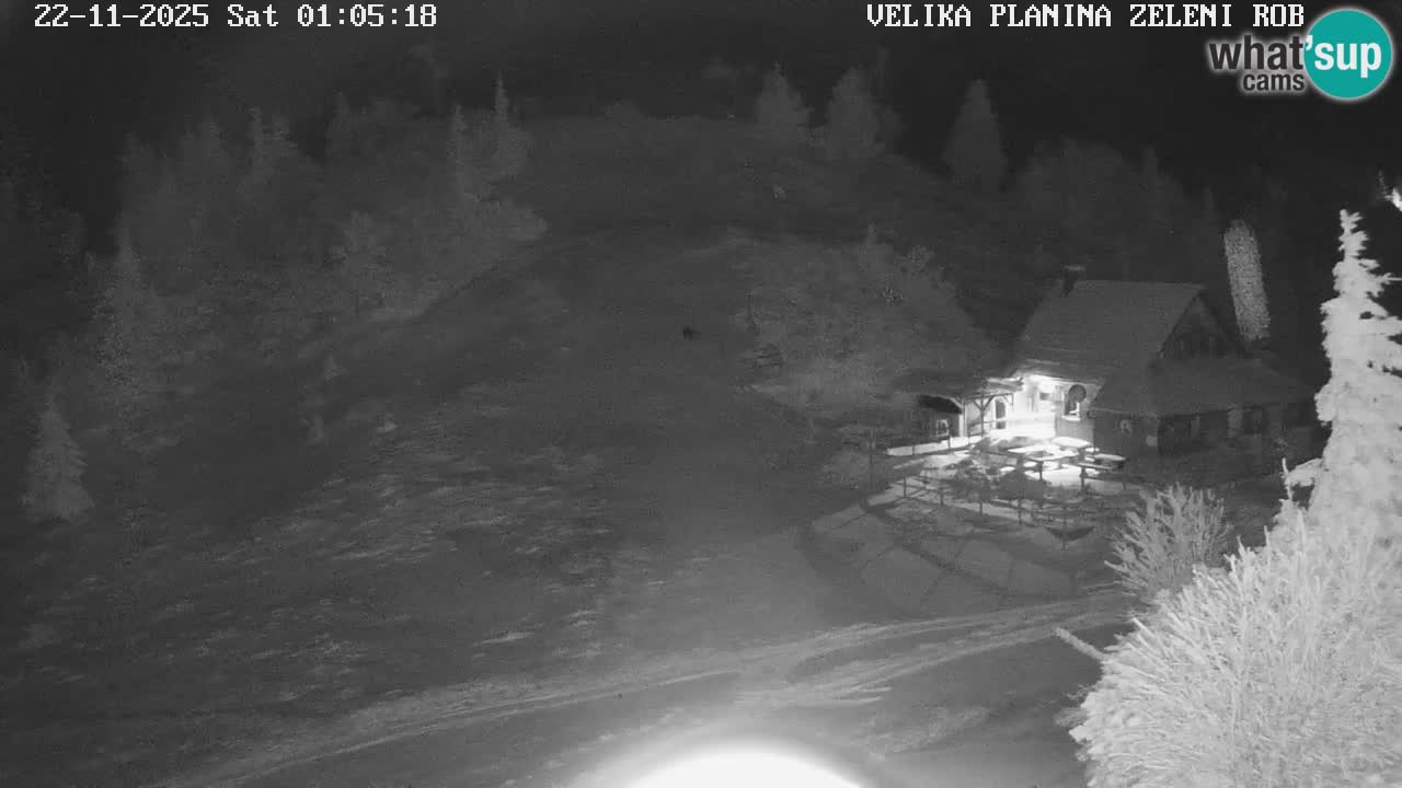Zeleni Rob | Webcam en vivo Velika Planina