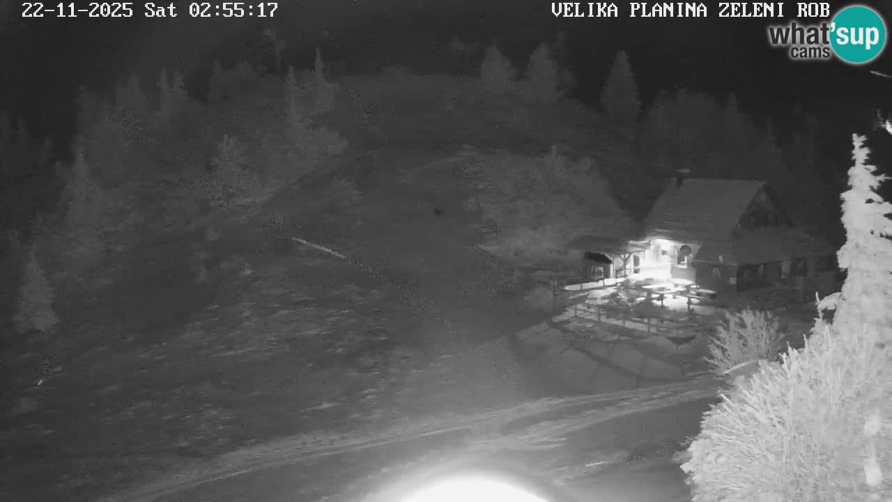 Zeleni Rob | Webcam en vivo Velika Planina