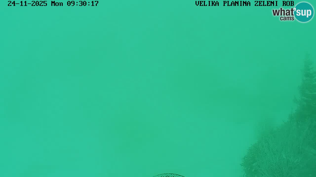 Zeleni Rob – kamera v živo | Velika Planina
