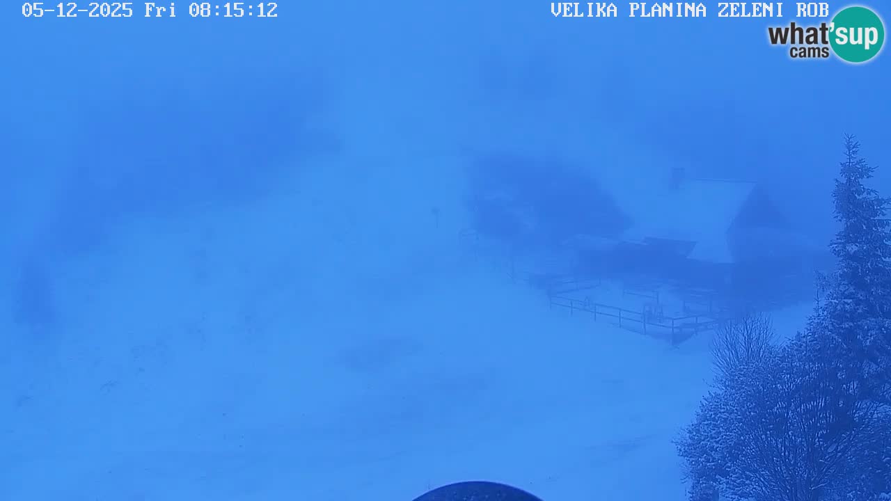 Zeleni Rob – kamera v živo | Velika Planina