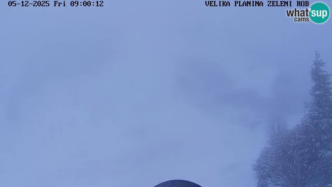 Zeleni Rob – kamera v živo | Velika Planina