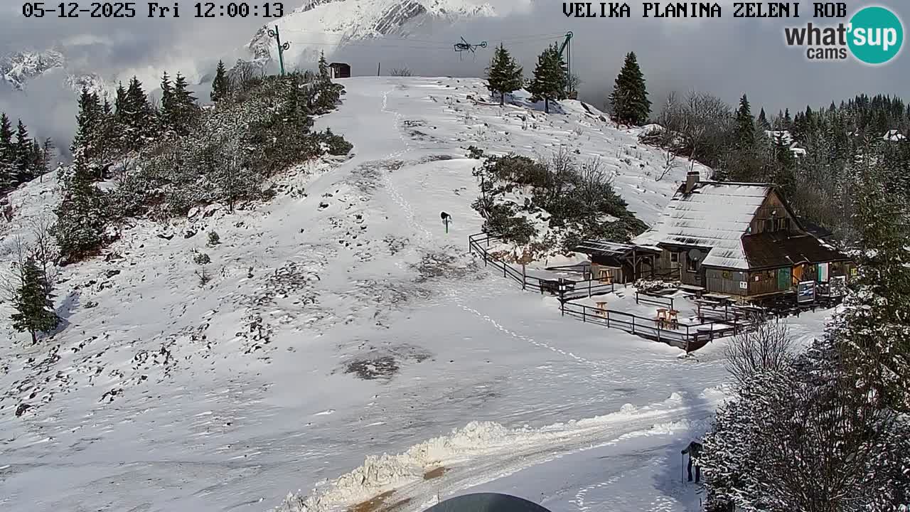 Zeleni Rob – Webcam live | Velika Planina