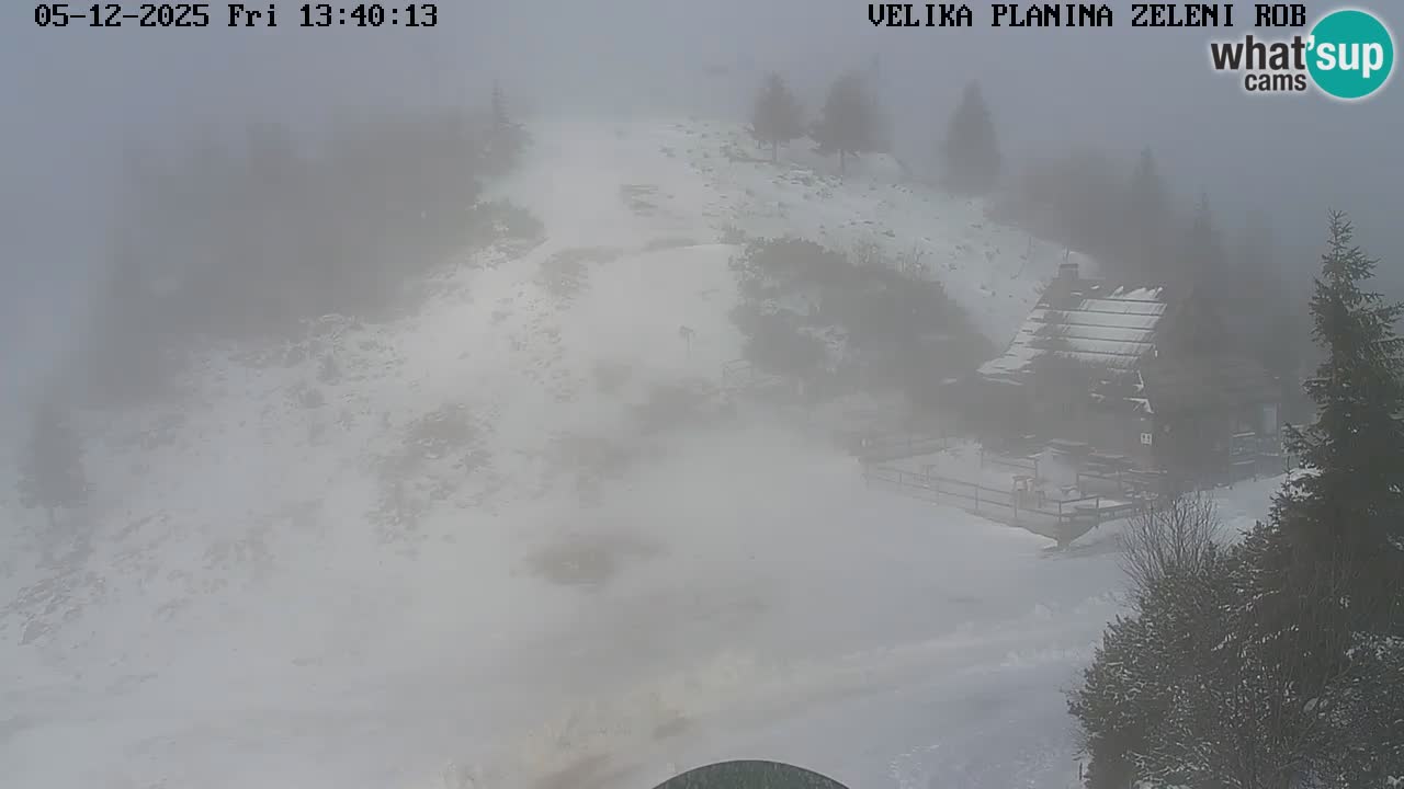 Zeleni Rob | Webcam en vivo Velika Planina