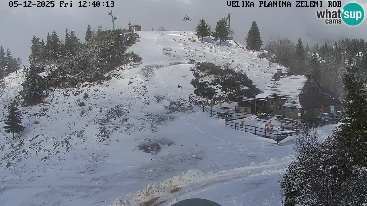 Zeleni Rob | Webcam en vivo Velika Planina