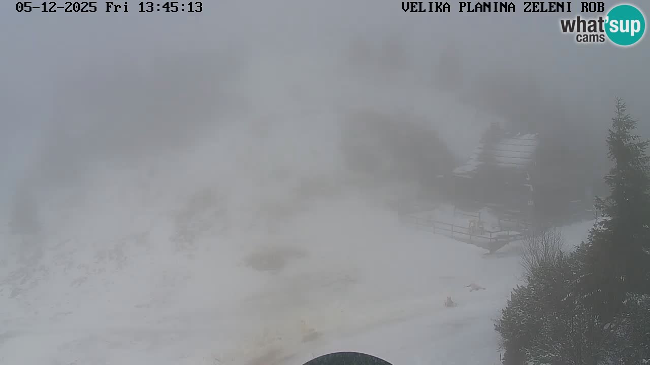 Zeleni Rob | Webcam en vivo Velika Planina