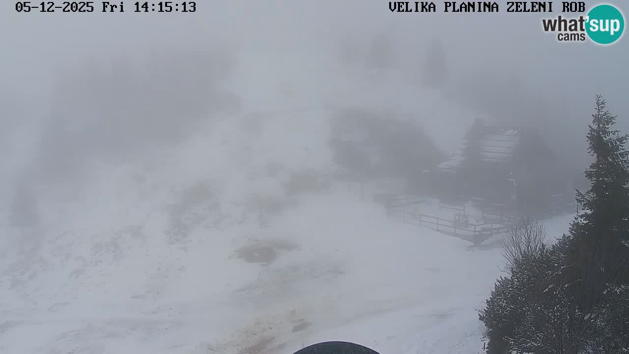 Zeleni Rob – kamera v živo | Velika Planina