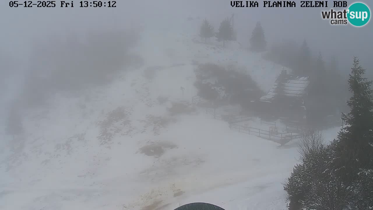 Zeleni Rob – kamera v živo | Velika Planina