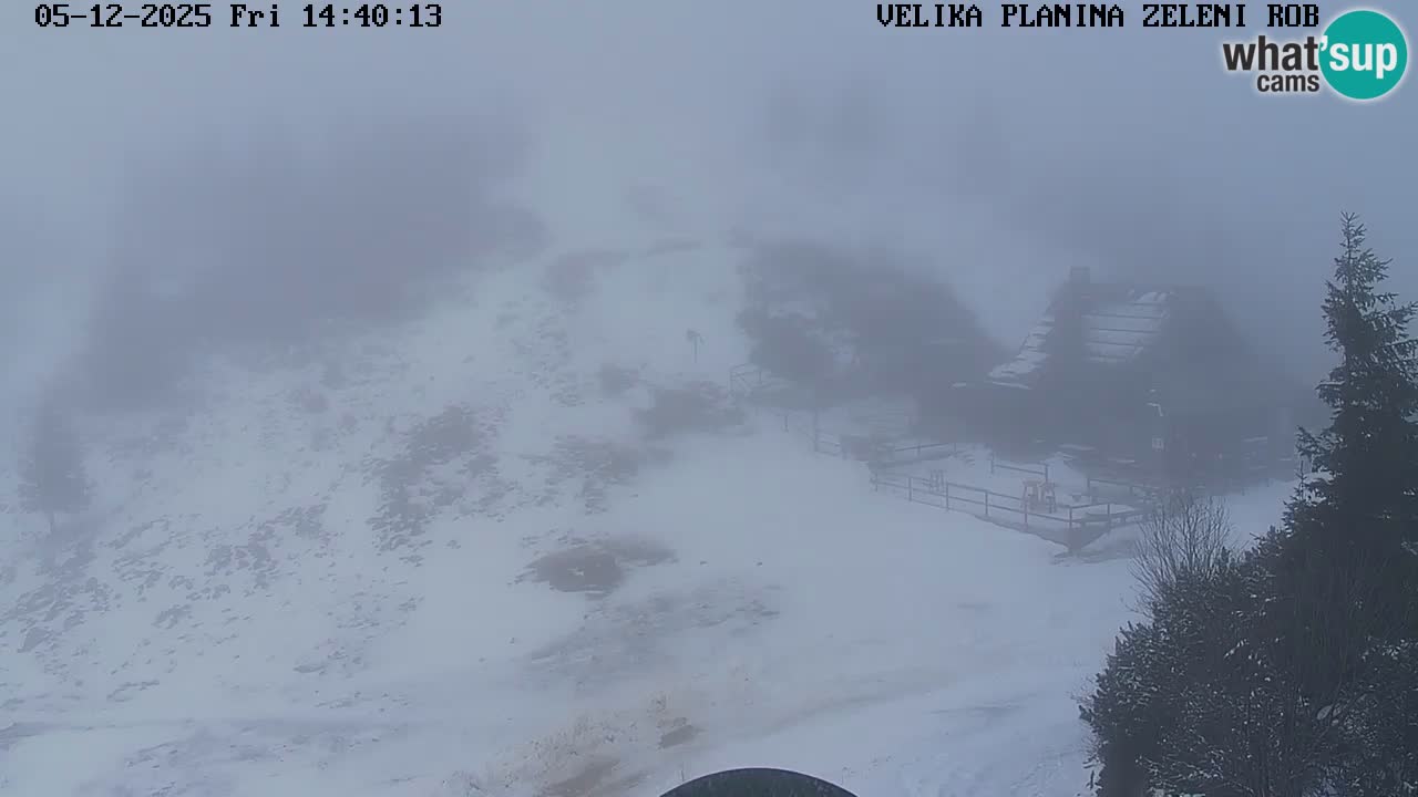 Zeleni Rob – kamera v živo | Velika Planina
