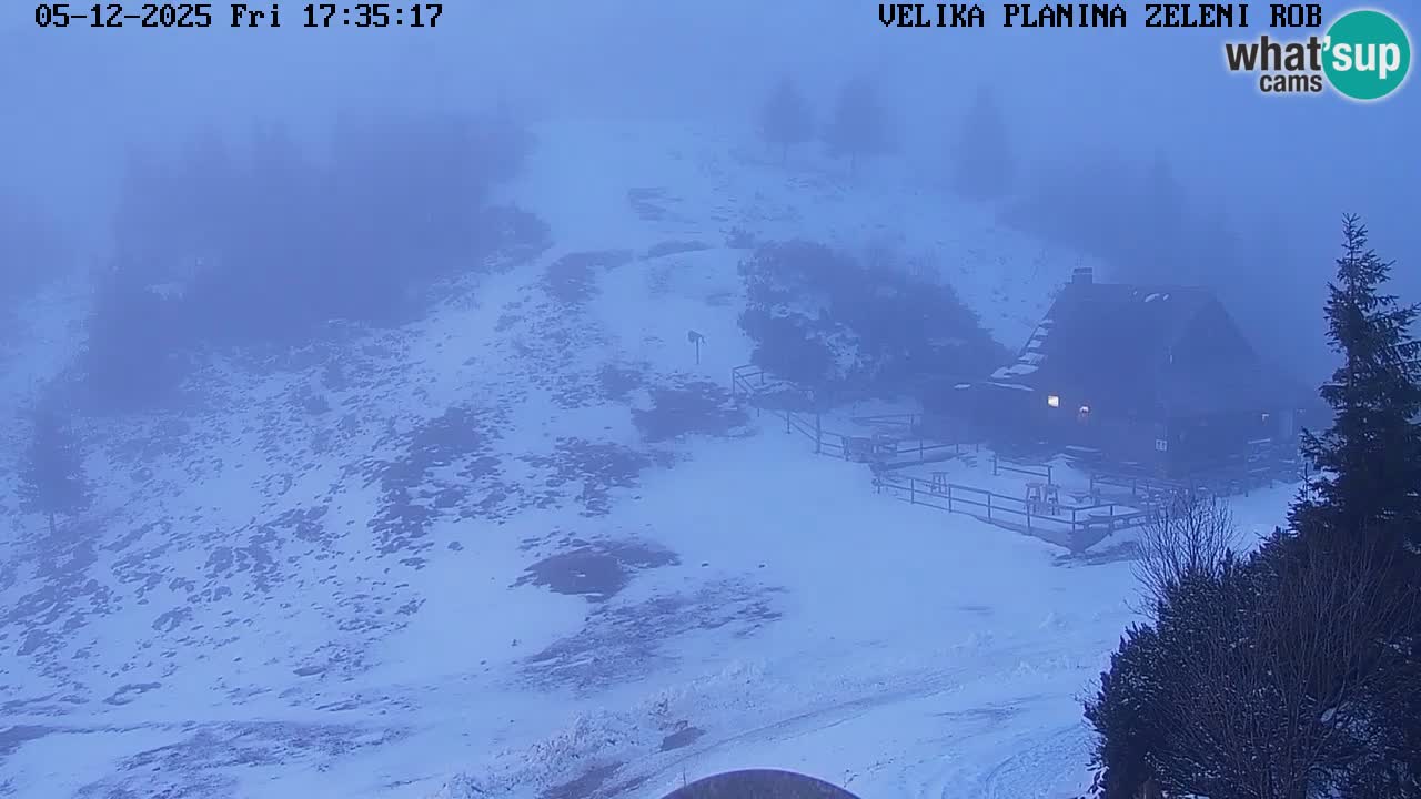 Zeleni Rob | Webcam en vivo Velika Planina