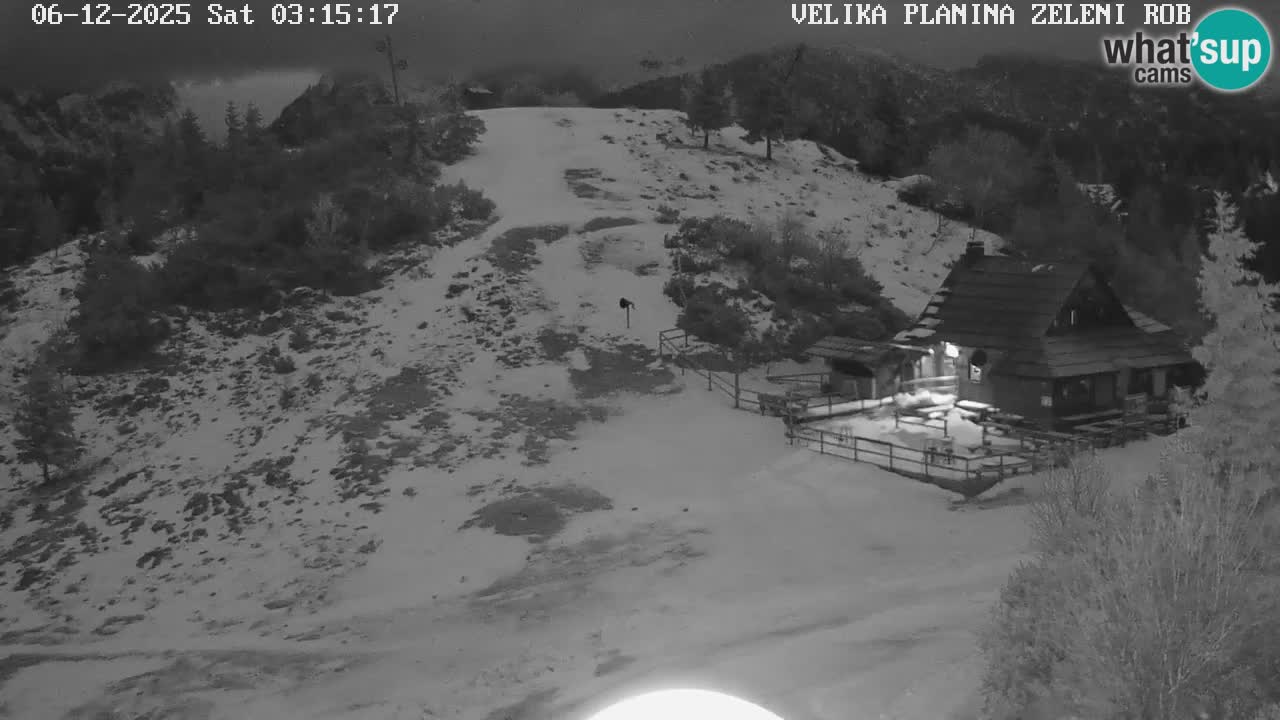Zeleni Rob – kamera v živo | Velika Planina