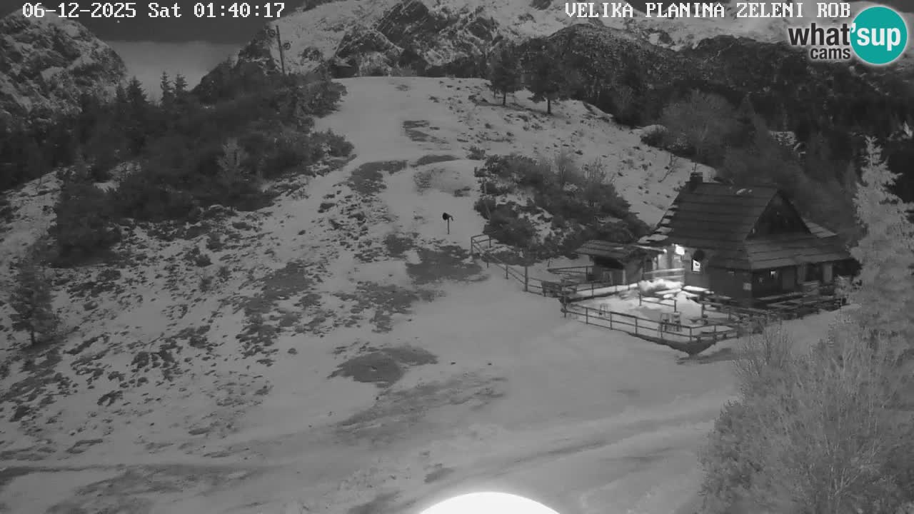Zeleni Rob | Webcam en vivo Velika Planina
