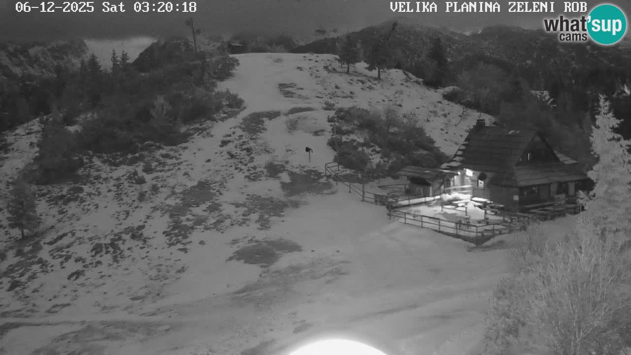 Zeleni Rob – kamera v živo | Velika Planina