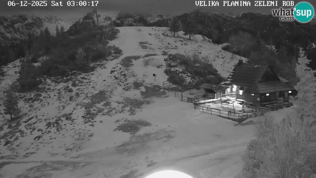 Zeleni Rob – kamera v živo | Velika Planina