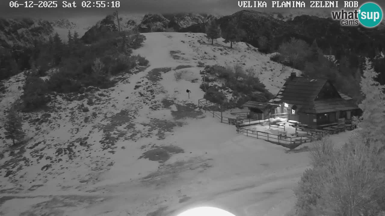 Zeleni Rob | Webcam en vivo Velika Planina
