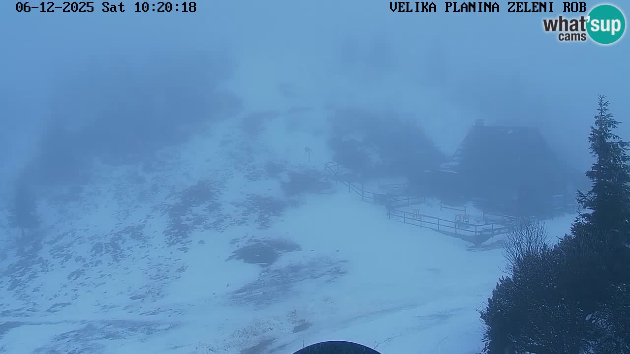 Zeleni Rob | Webcam en vivo Velika Planina