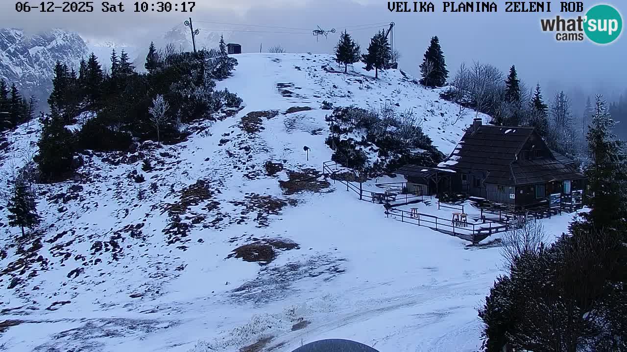 Zeleni Rob | Webcam en vivo Velika Planina