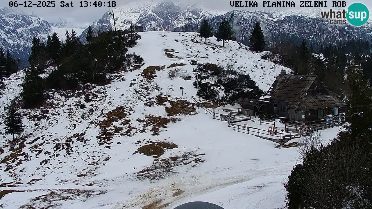 Zeleni Rob | Webcam en vivo Velika Planina