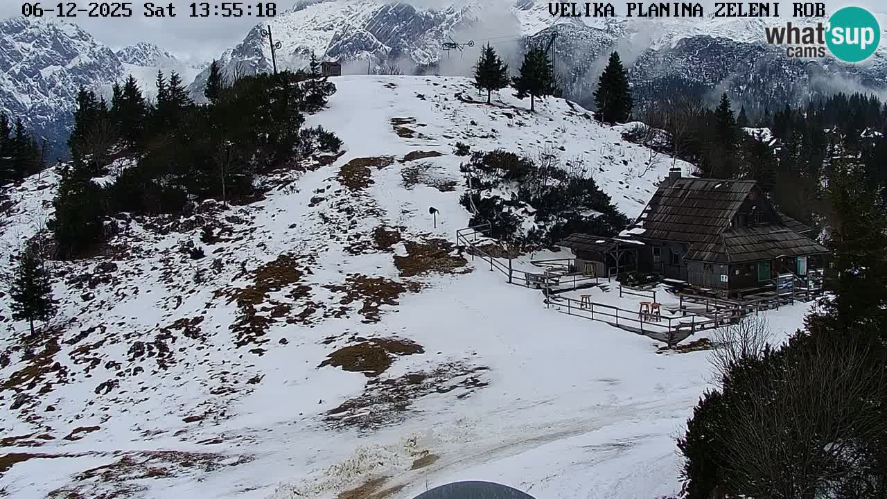 Zeleni Rob – Webcam live | Velika Planina