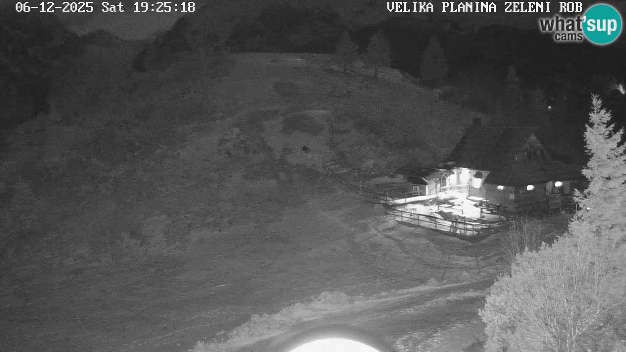 Zeleni Rob | Webcam en vivo Velika Planina