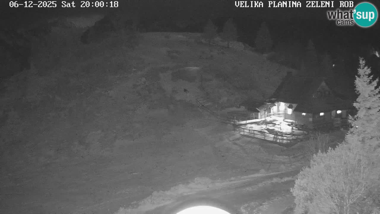 Zeleni Rob – kamera v živo | Velika Planina