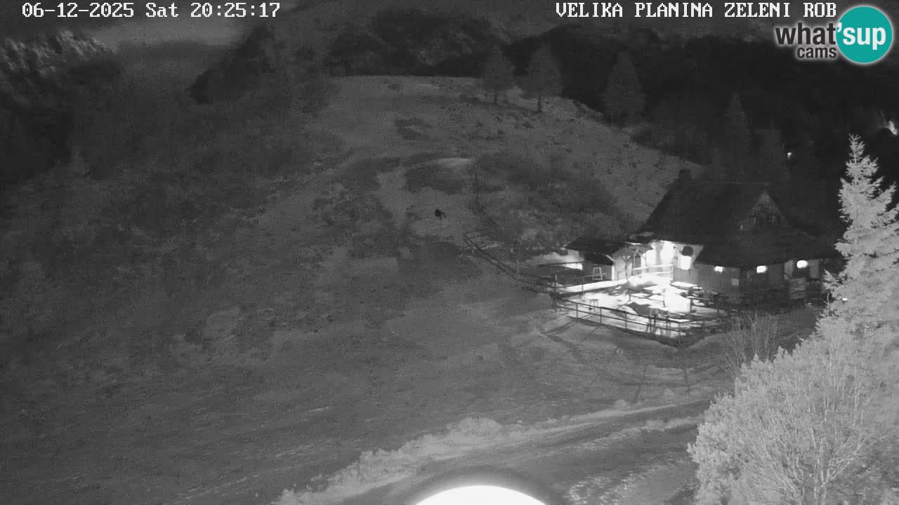 Zeleni Rob | Webcam en vivo Velika Planina