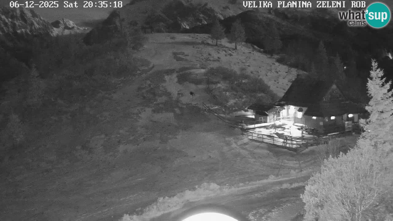 Zeleni Rob | Webcam en vivo Velika Planina