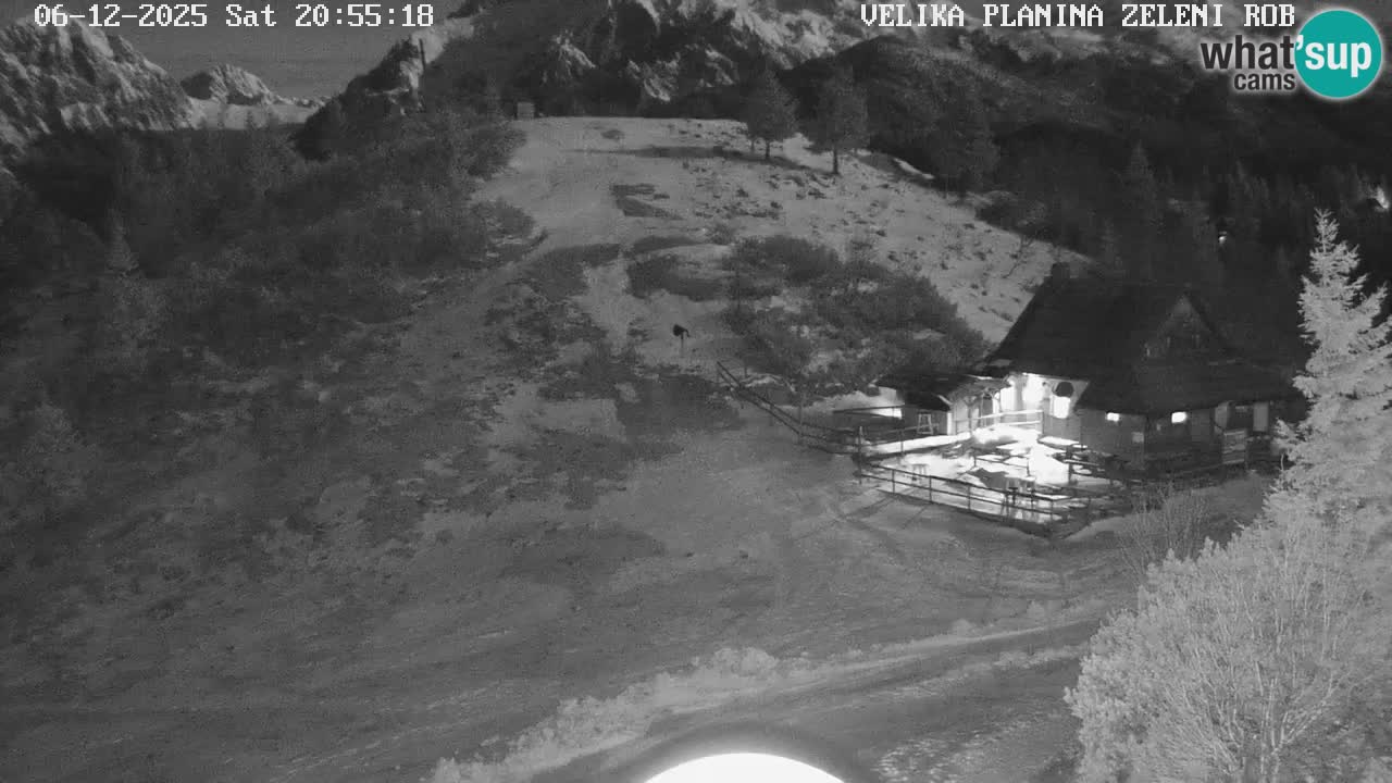 Zeleni Rob – kamera v živo | Velika Planina