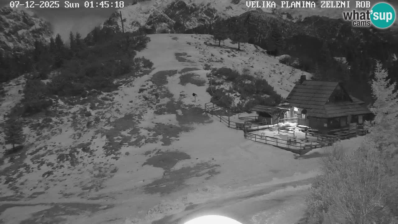 Zeleni Rob | Webcam en vivo Velika Planina