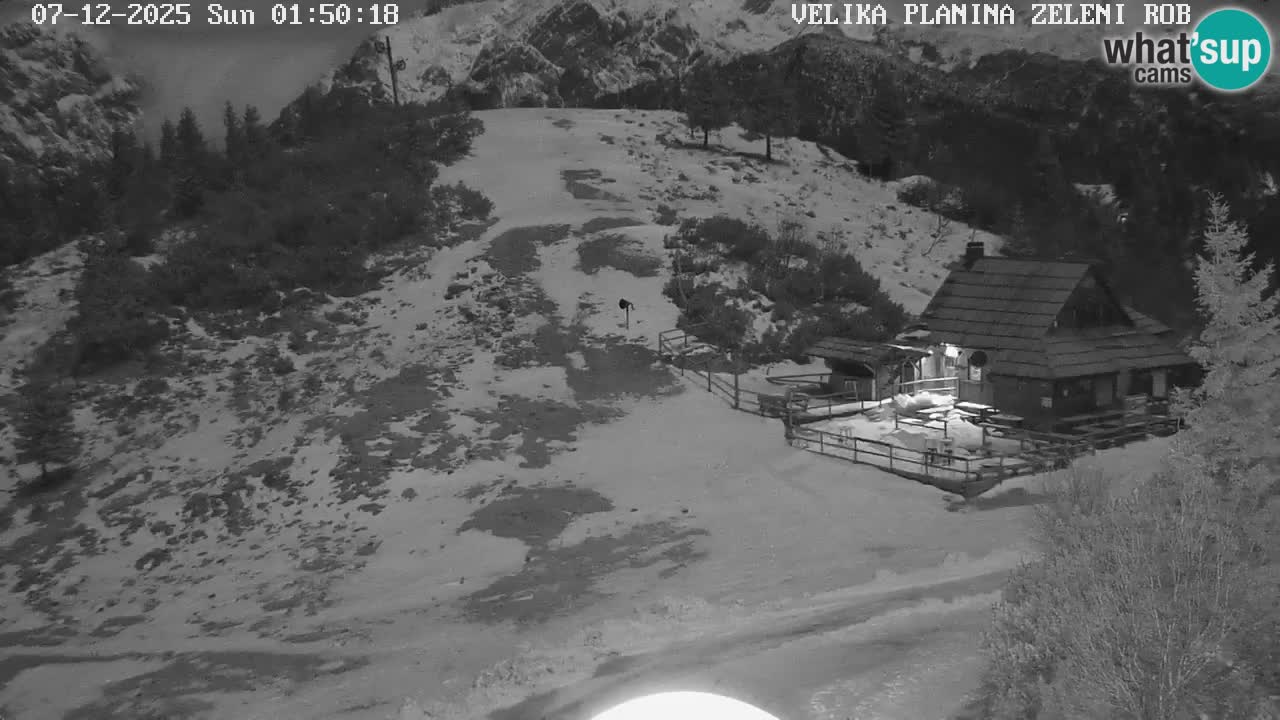 Zeleni Rob – kamera v živo | Velika Planina