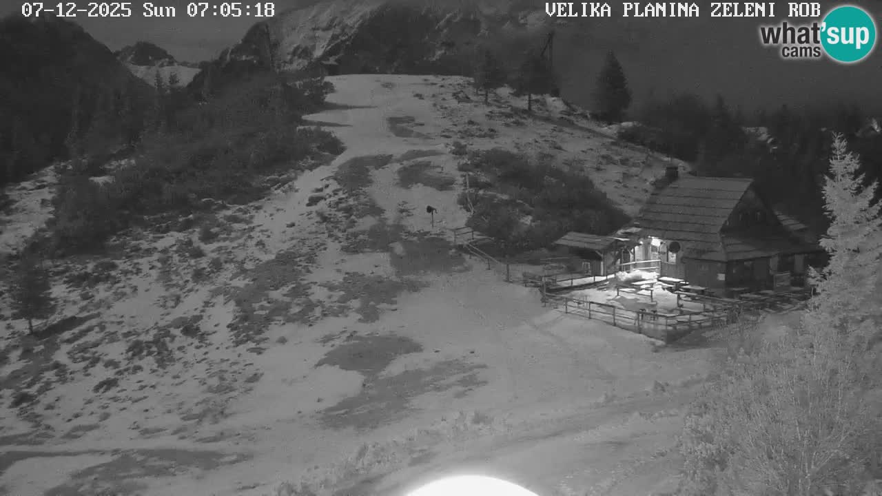 Zeleni Rob | Webcam en vivo Velika Planina