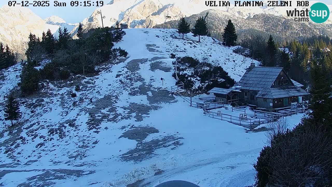 Zeleni Rob | Webcam live Velika Planina