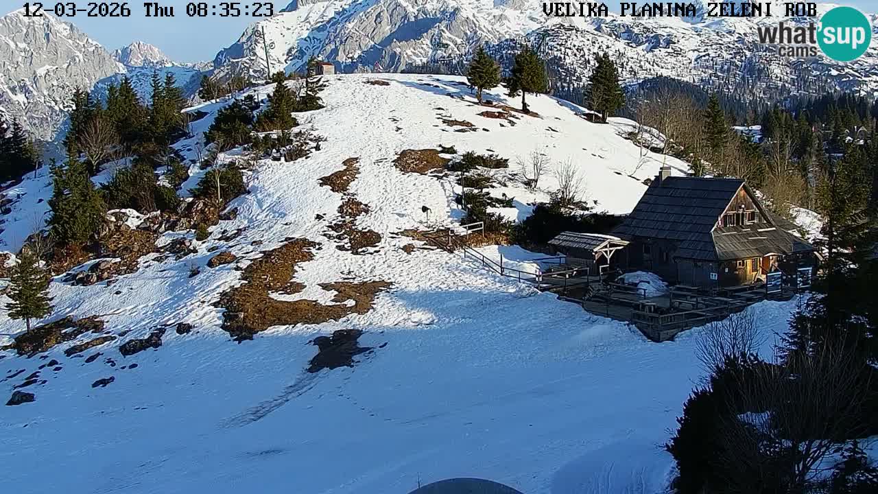Zeleni Rob | Webcam live Velika Planina