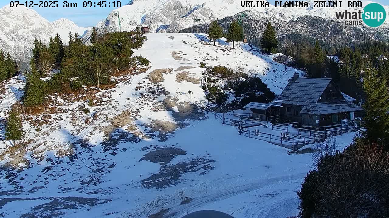 Zeleni Rob – Webcam live | Velika Planina