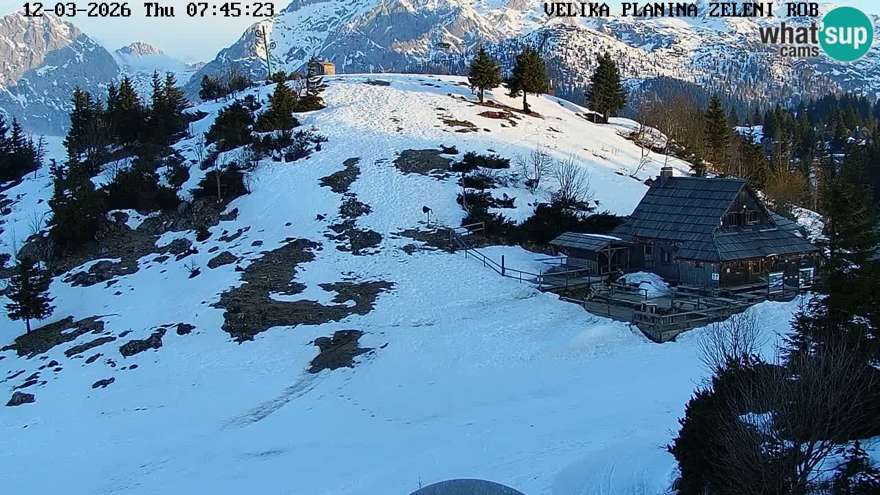 Zeleni Rob | Web kamera Velika Planina