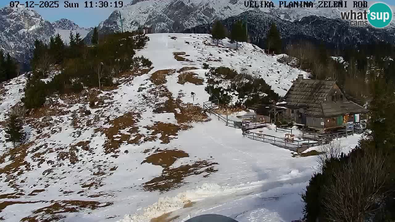 Zeleni Rob | Web kamera Velika Planina