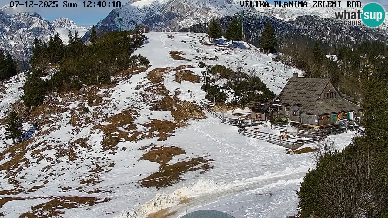 Zeleni Rob | Web kamera Velika Planina