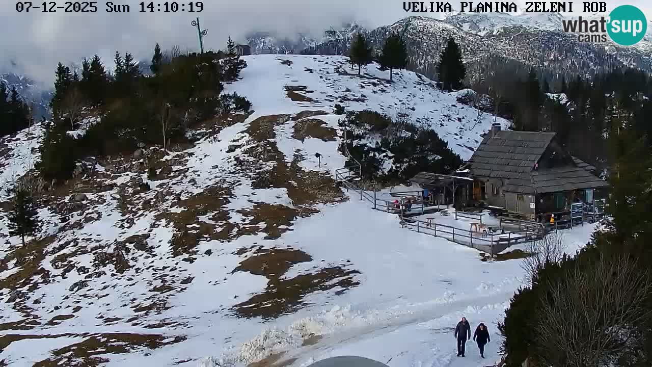 Zeleni Rob | Web kamera Velika Planina