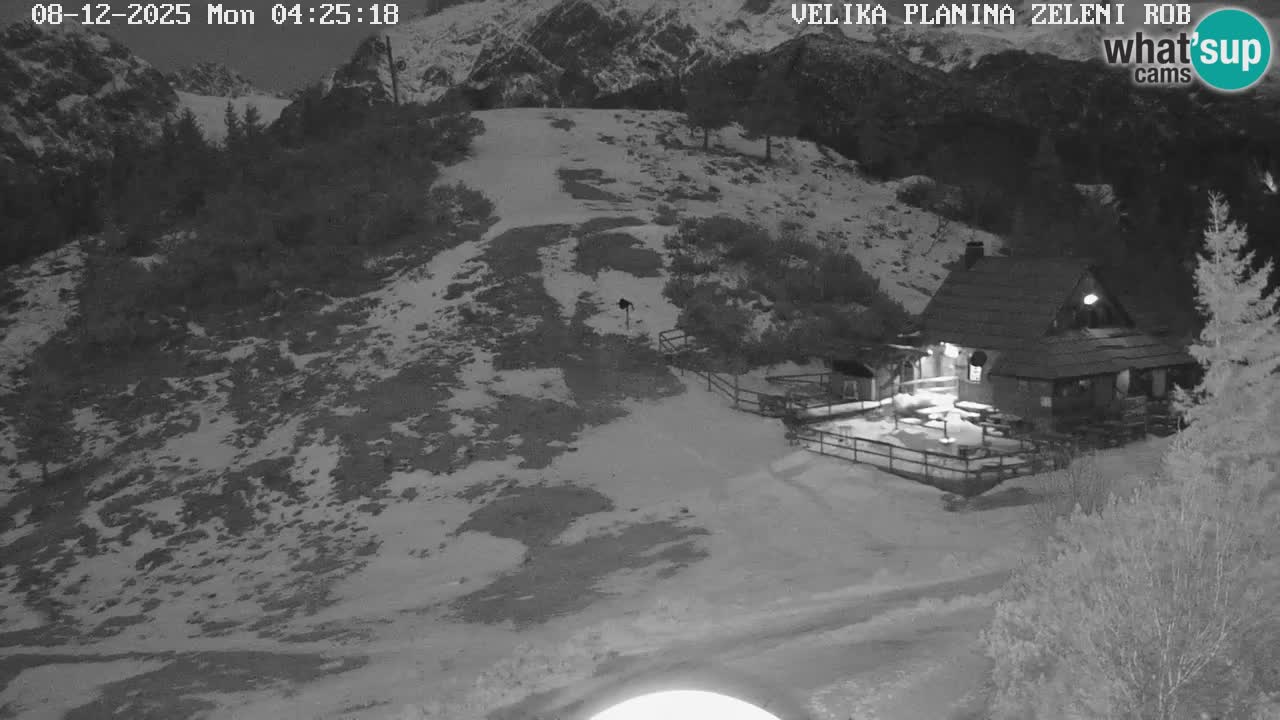 Zeleni Rob – kamera v živo | Velika Planina