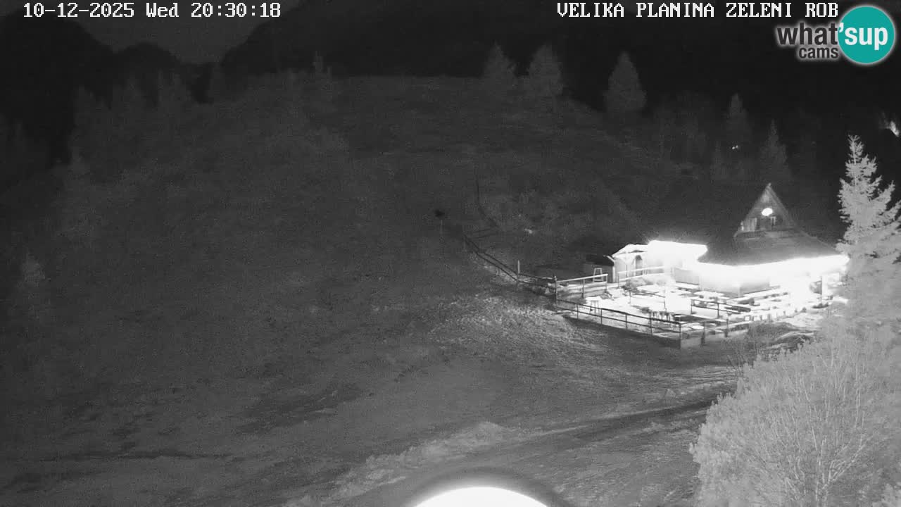 Zeleni Rob | Webcam en vivo Velika Planina