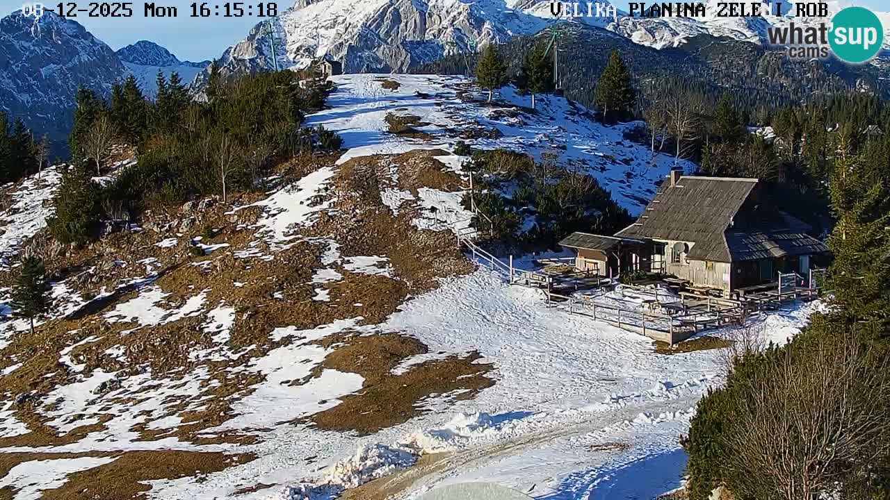 Zeleni Rob – kamera v živo | Velika Planina
