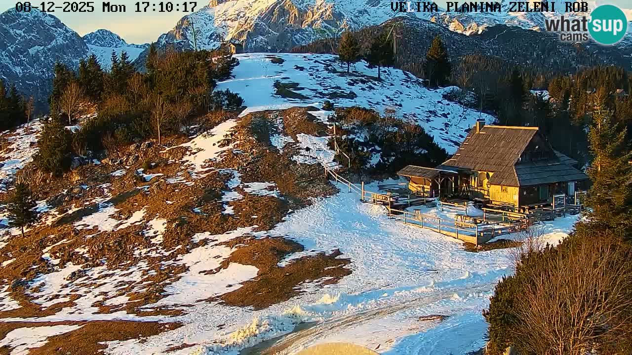 Zeleni Rob | Webcam en vivo Velika Planina
